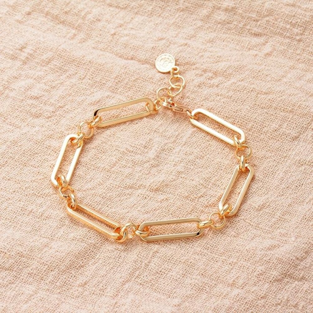 Chain bracelet gold link